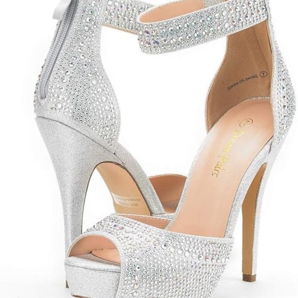 Shoes - Swan platform dress pump shoes